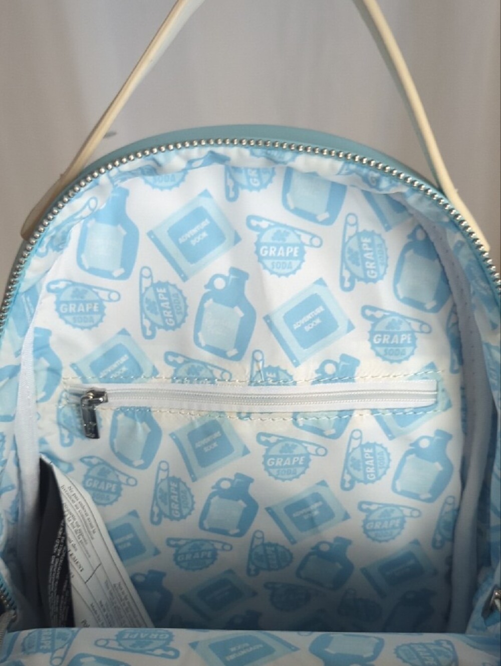 Loungefly Light Blue Up House Pom Pom Mini Backpack - Picture 6 of 6